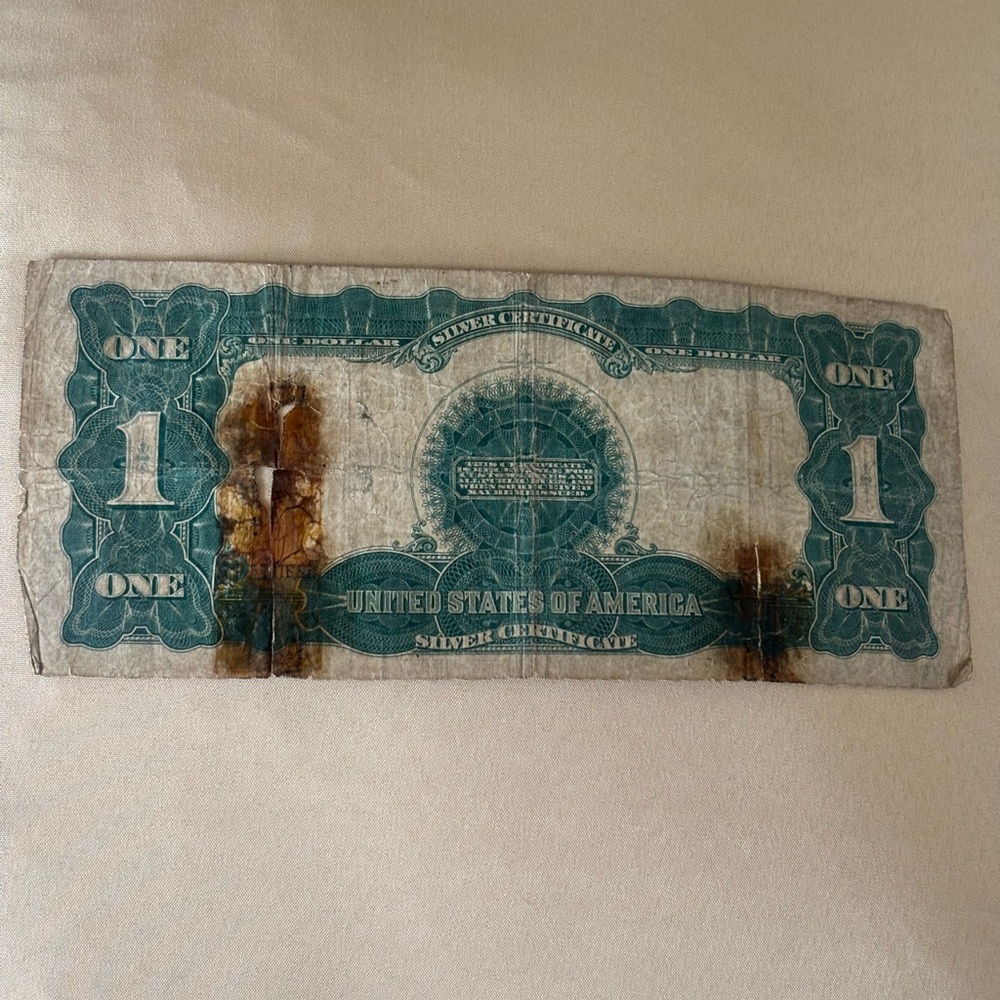 1899 1 Dollar “Black Eagle “ Silver Certificate - Picture 6 of 7